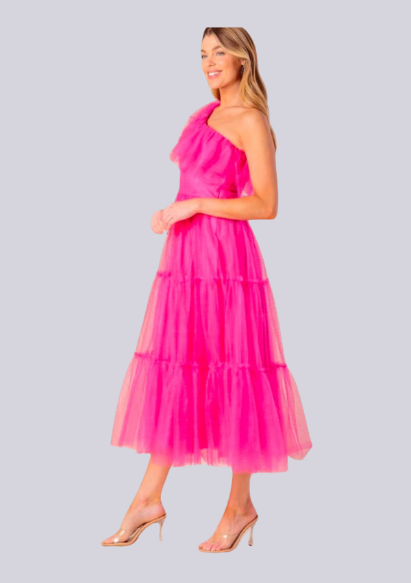 Barbie | Pink one shoulder tulle dress